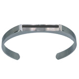 Stainless Steel Offset Inlay Cuff