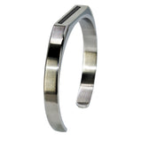 Stainless Steel Offset Inlay Cuff