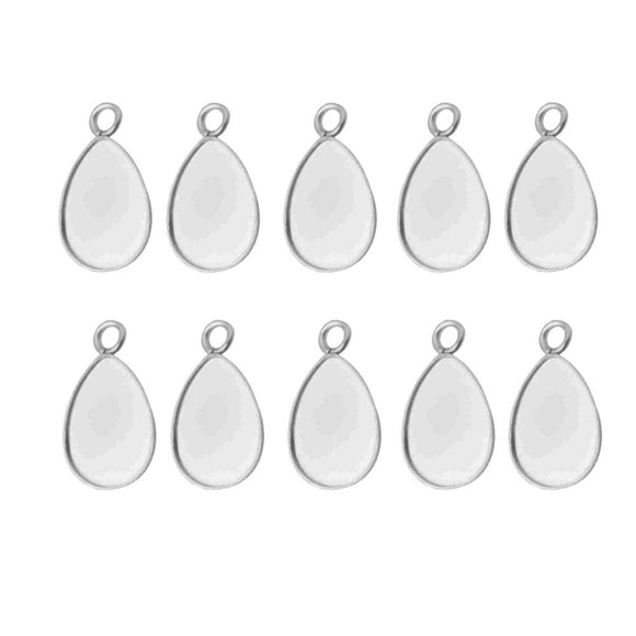 Blank Bezels Glass Cabochons Earring Setting Blank Earring - Temu